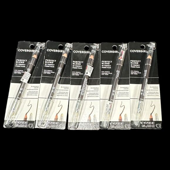 Lot of 5 CoverGirl Perfect Blend Pencil Black Brown 110 - Picture 1 of 2